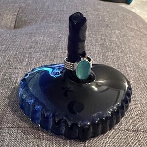 Silver and Blue Topaz Ring